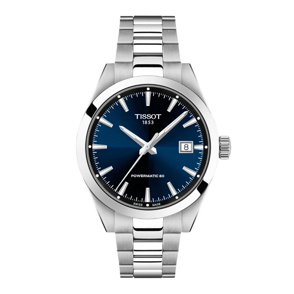Tissot Men's Gentleman Automatic 38mm Blue Watch T1658071104100