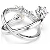 Swarovski Cocktail Matrix Ring with Crystals and Pearl