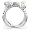 Swarovski Cocktail Matrix Ring with Crystals and Pearl
