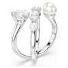 Swarovski Cocktail Matrix Ring with Crystals and Pearl