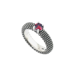 Anillo Nove25 de boda de corindón con solitario punteado