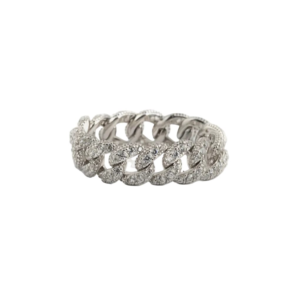 Anillo de esmeralda suave Nove25 H60 con circonita cúbica
