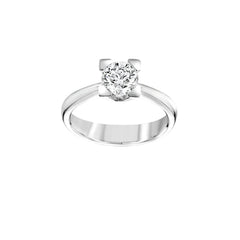 Anello Giorgio Visconti Solitario in oro bianco e diamante AB15284 C