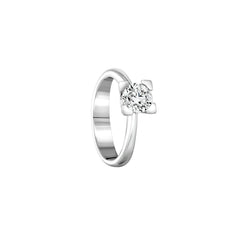 Anello Giorgio Visconti Solitario in oro bianco e diamante AB15284 C