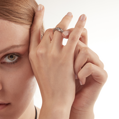 Nove25 Silver Uroboro Snake Ring