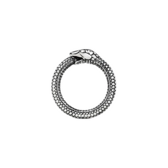 Nove25 Silver Uroboro Snake Ring