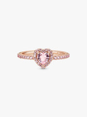 Anello Pandora Rosè Cuore In Rilievo Rosa