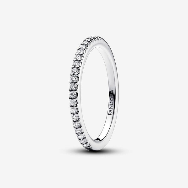 Anello Pandora Pavè Fascia Sottile 192999C01