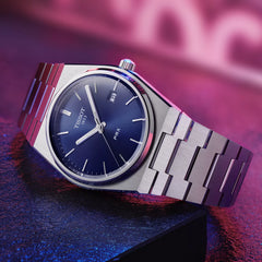 Reloj Tissot PRX para hombre con esfera azul de 40 mm