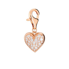 Bronzallure LUCKY CHARM - Ciondolo Cuore con Pavé di Cubic Zirconia WSBZ02690.HEART