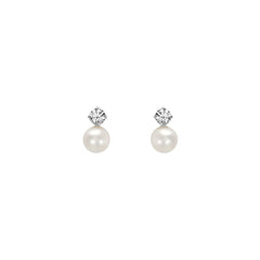 Orecchini Stroili Lobo Bon Ton Oro Bianco 9 KT Perla D'Acqua Dolce 4/4,5 mm 1426717