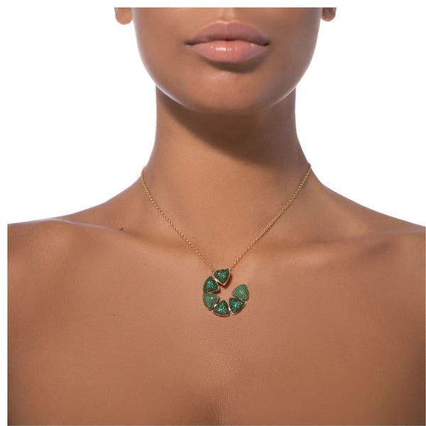 Collar Dream con Pavé Verde