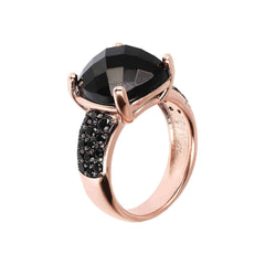 Anillo precioso Bronzallure con ónix negro