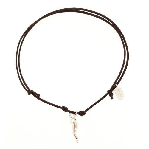 Pulsera Amén con Cuerno y Cordón Náutico