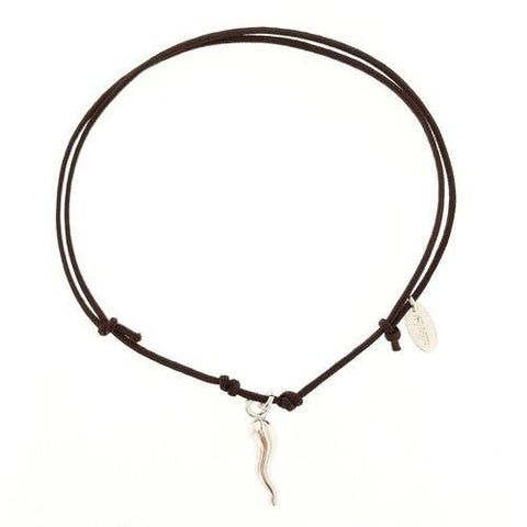 Pulsera Amén con Cuerno y Cordón Náutico