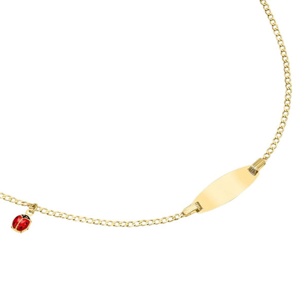 Bracciale Stroili Con Targhetta Coccinella Holy Oro Giallo 9 KT 1415883