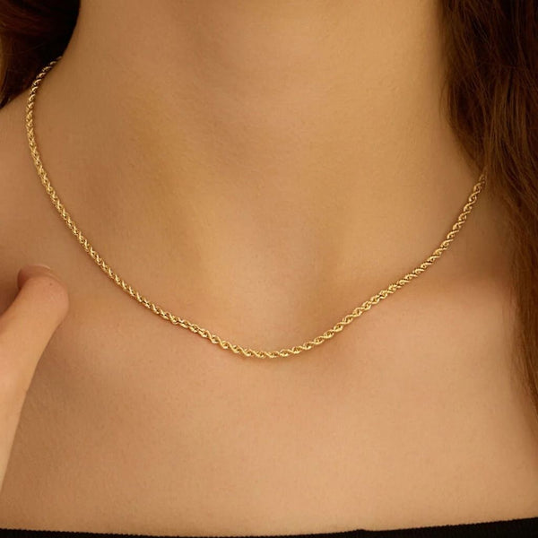 Catena Stroili Colette Oro Giallo 9 KT Maglia Corda 1435195