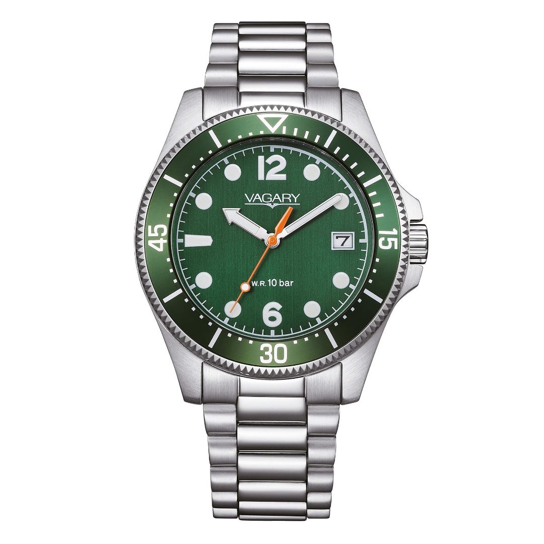 Orologio Vagary Uomo Aqua39 Verde VD5-317-41