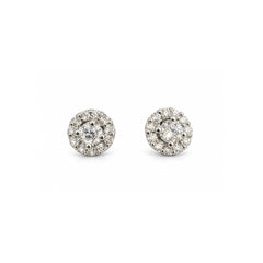 Orecchini Iannelli Handmade a Lobo in Oro Bianco 18 KT e Diamanti Naturali