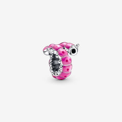 Charm Pandora de oruga rosa