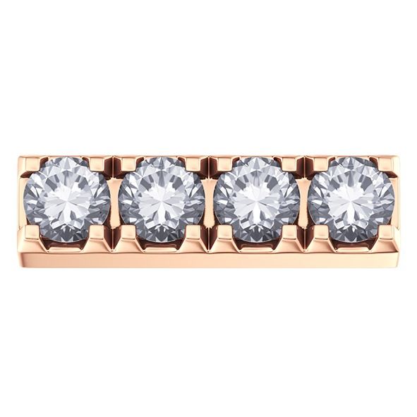 Elements Lucciole in Oro Rosa e Diamanti 0,04 ct