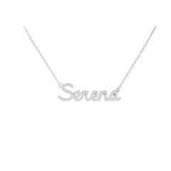 Collar con nombre Serena en acero 316
