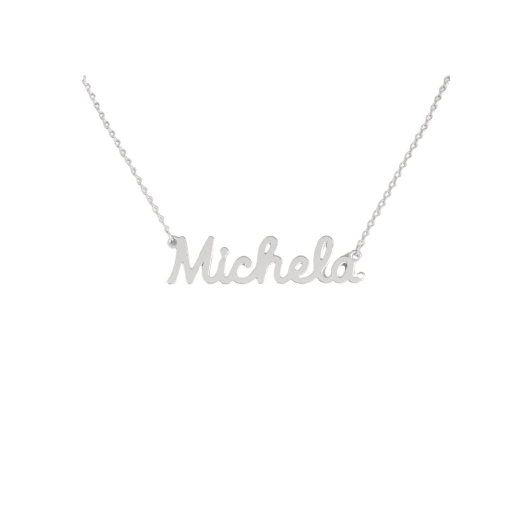 Collana Nome Michela In Acciaio 316 -