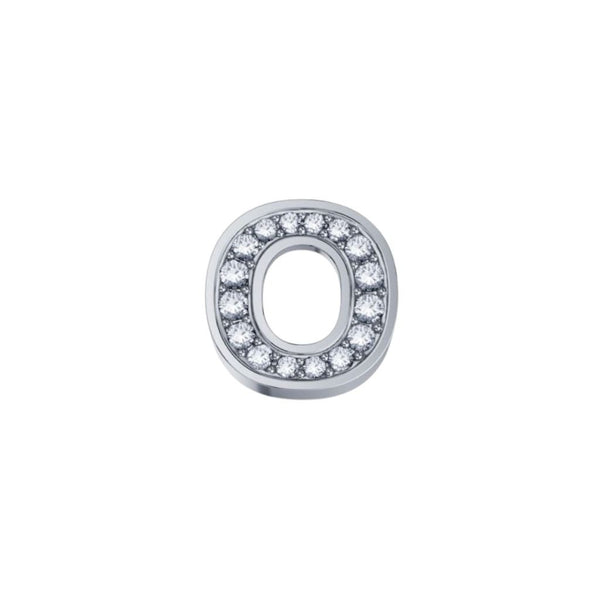 Elements Lettera O in Oro Bianco e Diamanti 0,02 ct DCHF3319O.002