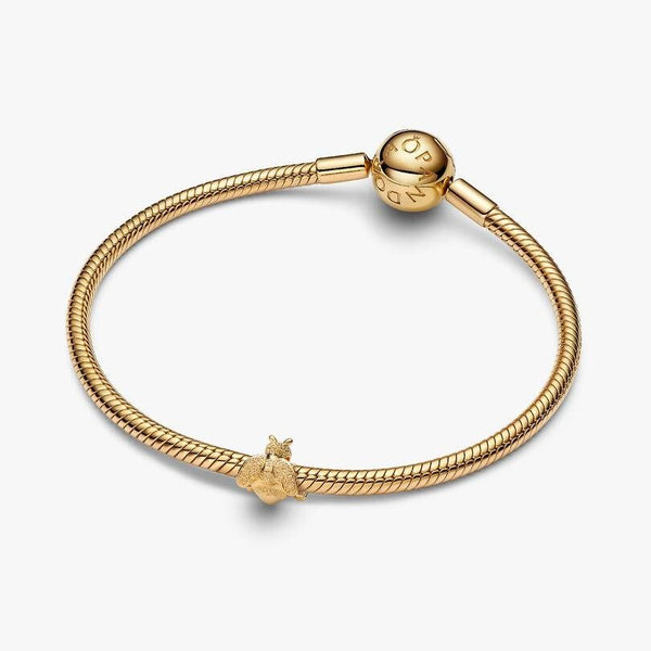 Mini Charm Pandora Ape Effetto Diamantato Placcata Oro 14 KT 764524C00