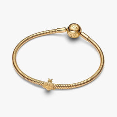 Pandora Mini Charm Bee Diamond Effect 14K Gold Plated