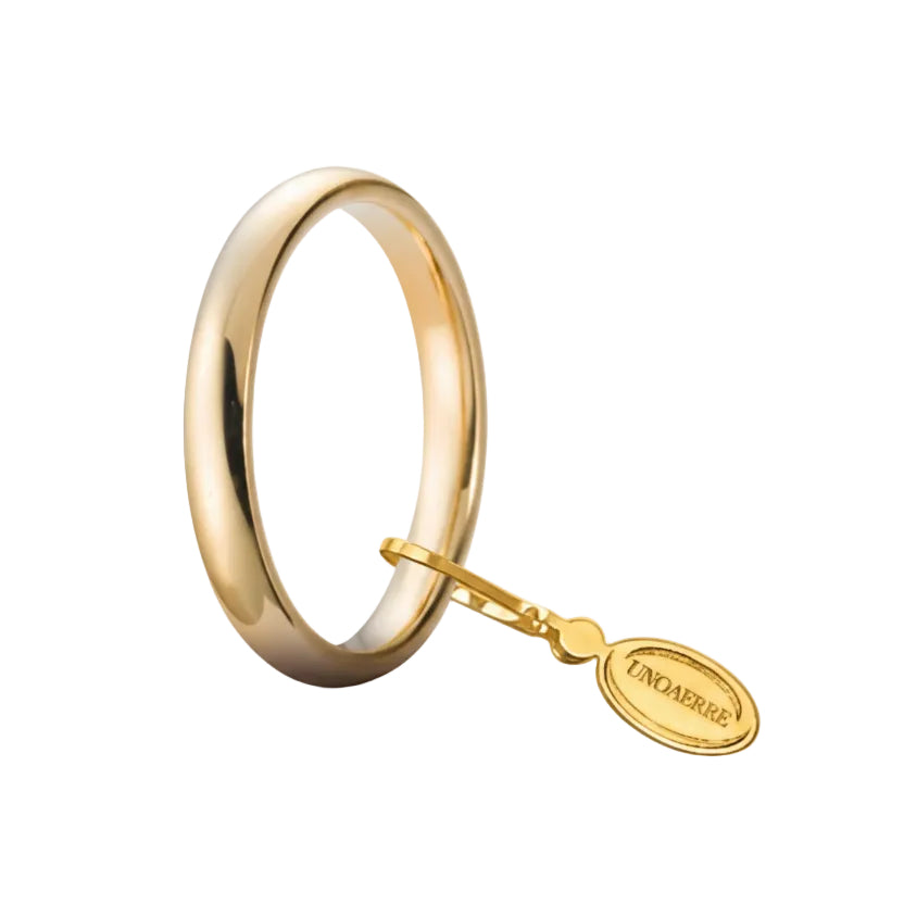 Unoaerre Comfortable 3mm Yellow Gold Wedding Band