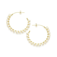 Orecchini Ishwara con Perle SS0350OR/WH