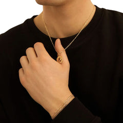 Stroili L'homme Gold Chain Bracelet 9 KT Yellow Gold 1412928