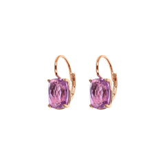 Orecchini Bronzallure Pendenti Con Prisma Gem Taglio Mosaico -