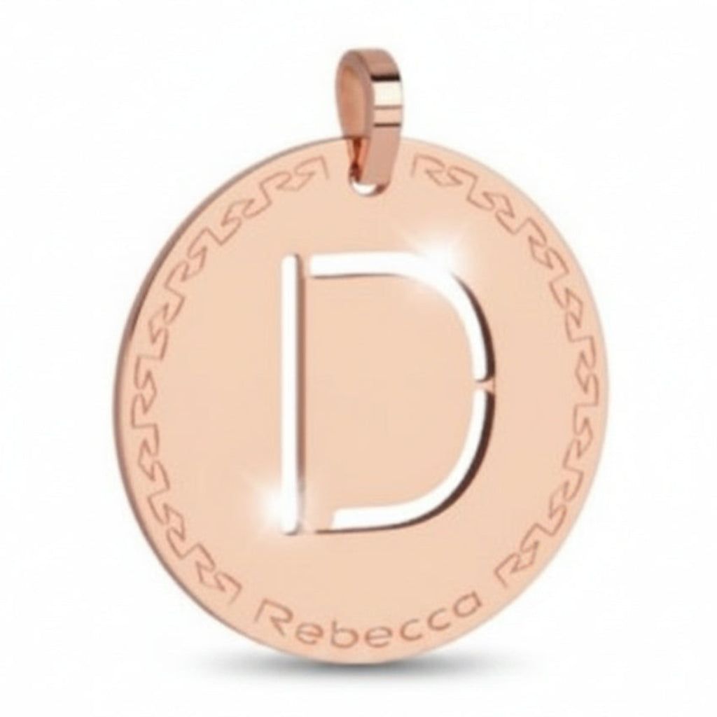 Rebecca Charm Mi Alfabeto Inicial Letra Mediana D Rosa