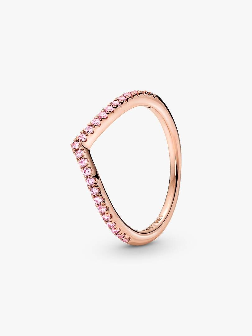 Anello Pandora Desiderio Scintillante Rosè Pietre Rosa