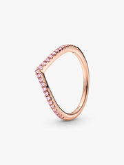 Anello Pandora Desiderio Scintillante Rosè Pietre Rosa