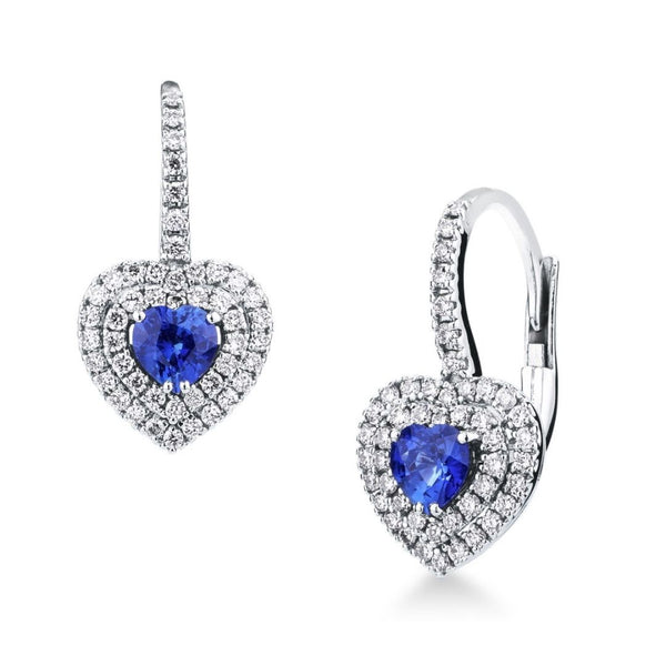 Orecchini Cuori Pendenti Mirco Visconti In Oro Con Brillanti E Diamanti ABA1033/3Z