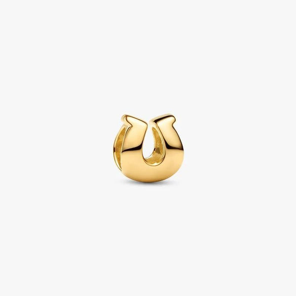 Mini Charm Pandora Ferro Di Cavallo Placcato Oro 14 KT 764517C00