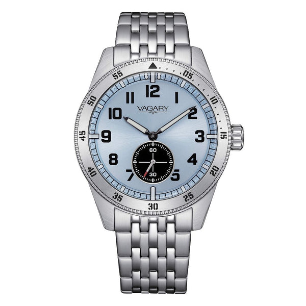 Orologio Vagary Uomo Fly Boy Piccoli Secondi Azzurro IB2-013-71