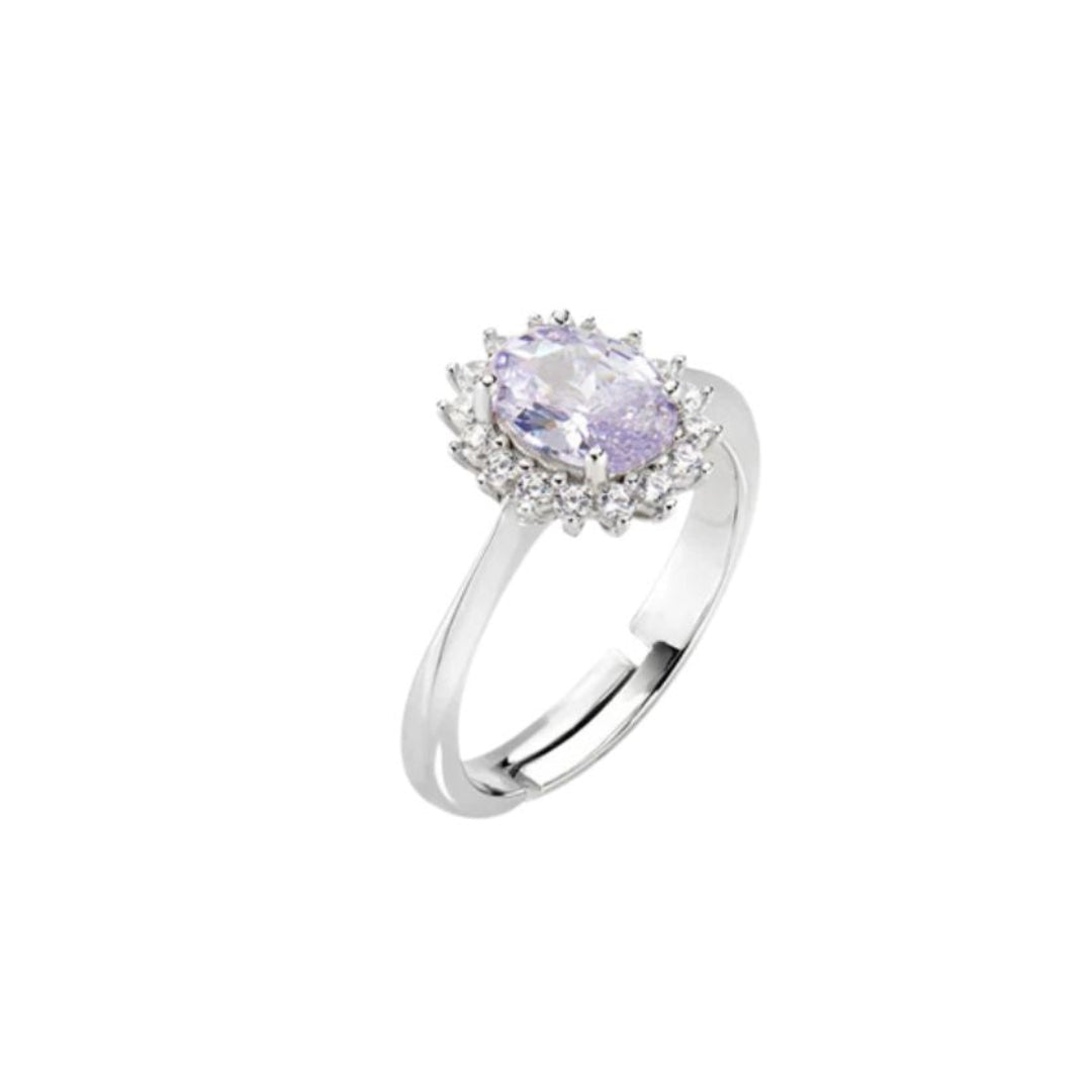 Amen Mini Royal Lady Ring with Colored Zircon