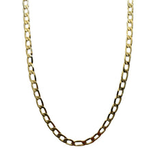 Collar para hombre de oro amarillo de 18 quilates con eslabones geométricos