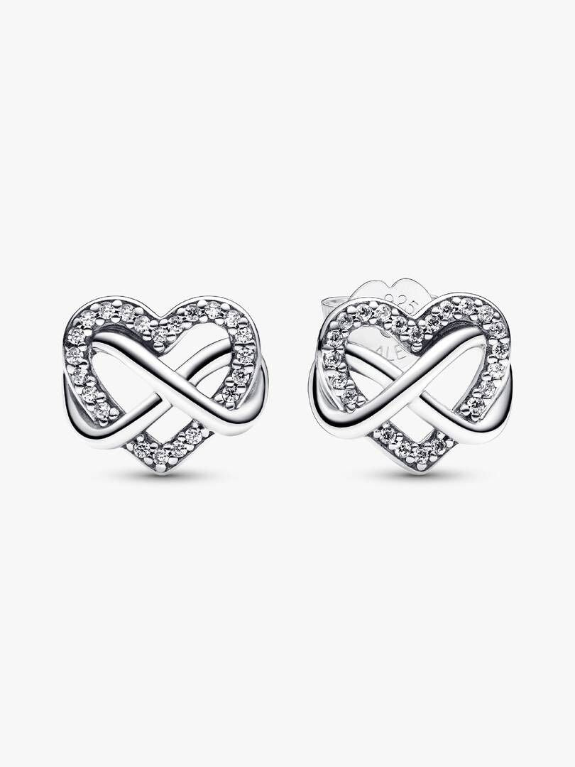 Orecchini Pandora Cuore Infinito Pietre Luminose 292667C01