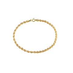 Stroili Colette 9 KT Yellow Gold Rope Chain Bracelet 1433122