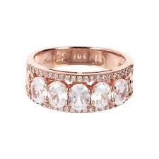 Anello Bronzallure In Golden Rosè E Zirconi WSBZ01610.R-54