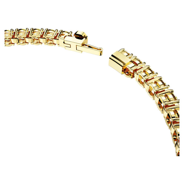 Bracciale Swarovski Tennis Matrix Placcato Oro Giallo Pietre Gialle 5648933