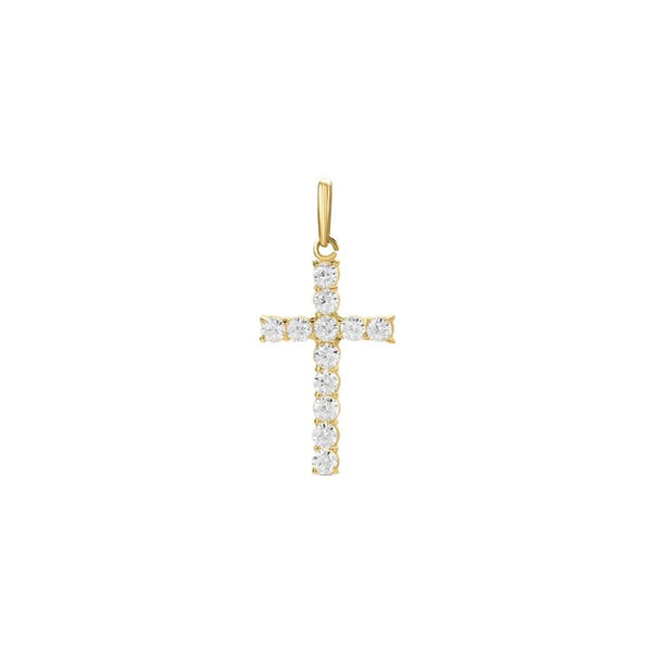Ciondolo Stroili Croce Holy Oro Giallo 9 KT Cubic Zirconia 1436228
