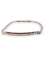 Bracciale Zancan In Oro Bianco 18kt E Brillantino 0,02 CT