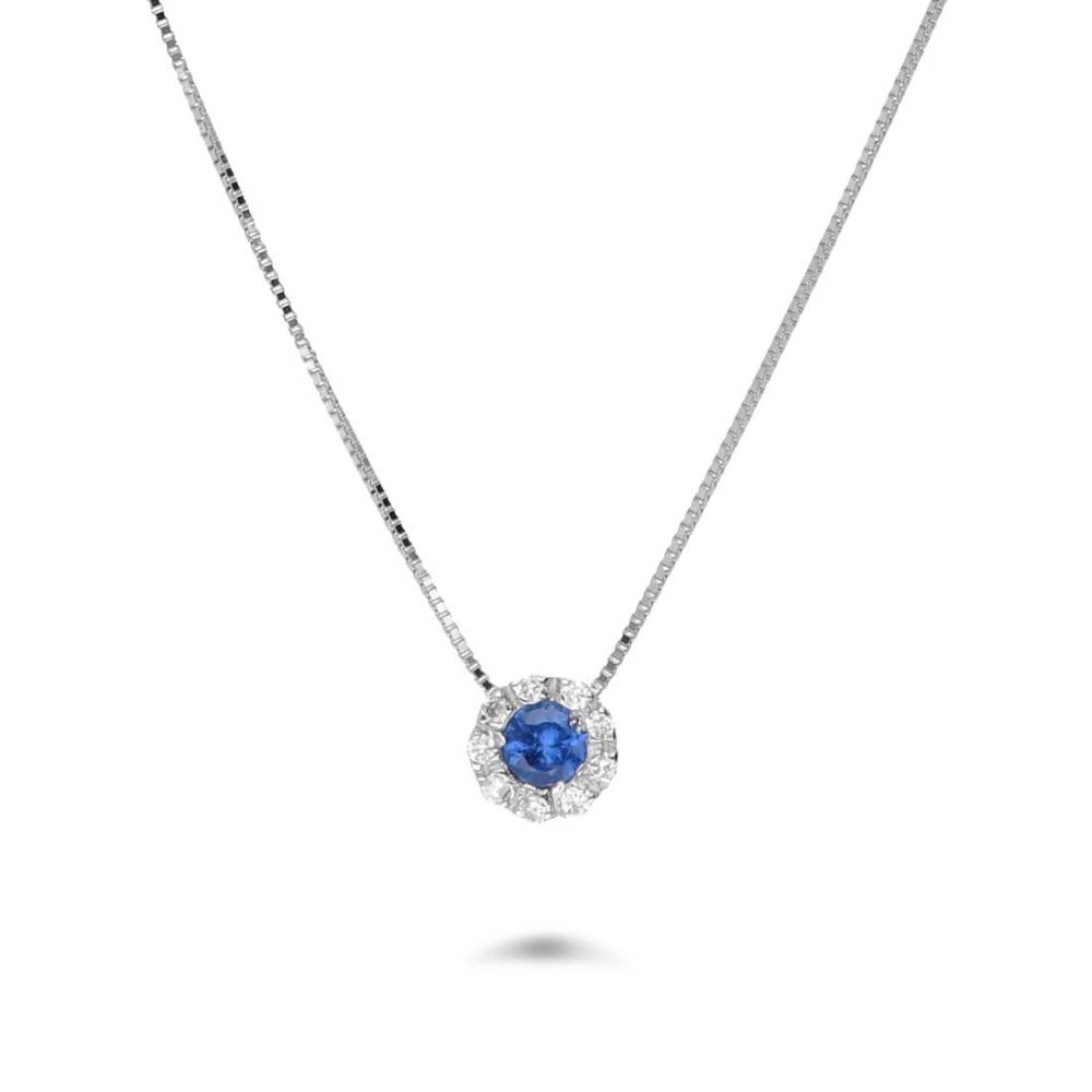 Bibigì Necklace with Sapphire and Diamonds CK0015BZ