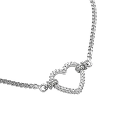 Bracciale NOVE25 In Argento Tight love Con Cuore Con Brillantini N25BRA00373-17